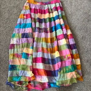 Rainbow Hippie Skirt